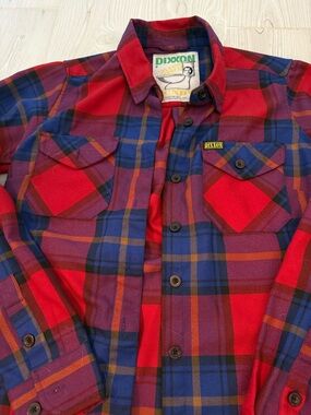 Dixxon Red & Blue Plaid Bundy Button-Up Shirt